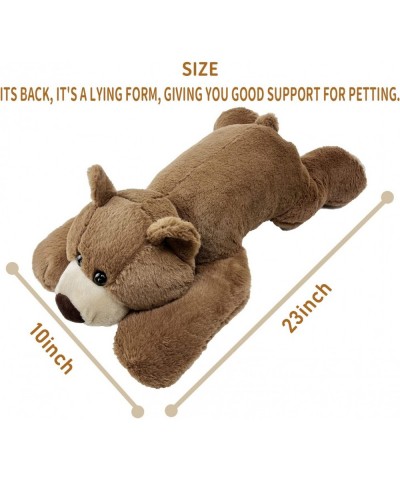 Bear Weighted Stuffed Animals Hugging Pillow for Kids Gift - Brown Weighted Plush Animals Bear Plush 2.8lb 23" (Brown 23") $7...