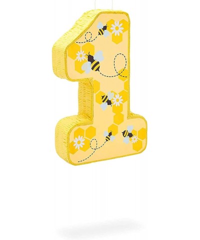 Yellow Pinata for First Birthday Party Number 1 Bumble Bees (10.8 x 16.5 x 3 In) $37.47 Piñatas