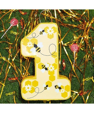 Yellow Pinata for First Birthday Party Number 1 Bumble Bees (10.8 x 16.5 x 3 In) $37.47 Piñatas