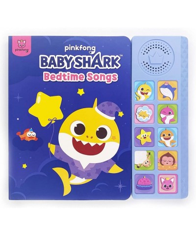 Baby Shark Bedtime Songs 10 Button Sound Book | Baby Shark Toys | Learning & Education Toys | Interactive Baby Books for Todd...