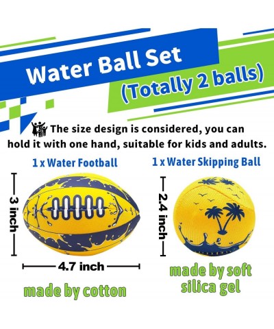 Beach Pool Balls Set Include Water Football + Skipping Ball for Teens and Adults Older Kids Family Water Lake Swimming Pool B...