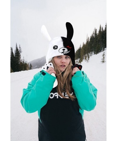 Black White Bear Hat Moving Ears Pressing Jumping Hat Cap Paws Will Make Ears Move Funny Novelty Gift Womens Girls $24.91 Kid...