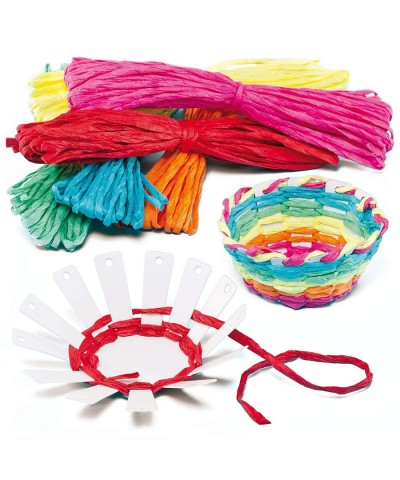 EF656 Basket Weaving Kits - Pack of 4 Introductory Sewing for Beginners Suitable for for Kids Arts and Crafts Projects and Ea...