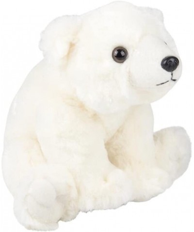 8" Stuffed Polar Bear Soft Plush Toy Cute Stuffed Animal for Boys and Girls Realistic Looking Small Stuffed Animals Nursery a...