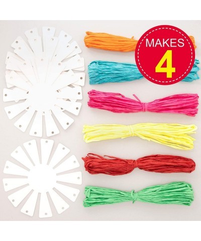 EF656 Basket Weaving Kits - Pack of 4 Introductory Sewing for Beginners Suitable for for Kids Arts and Crafts Projects and Ea...