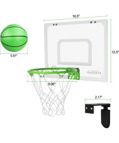 Pro Indoor Mini Basketball Hoop Over The Door - Wall Mounted Basketball Hoop Glow in The Dark - Room Basketball Hoop Set with...