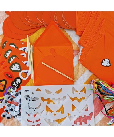 72 Sets Magic Color Scratch Fall Pumpkin Ornaments Craft Kit Scratch Art Paper Pumpkin Squash Gourd Cutouts Hang Gift Tags Bo...