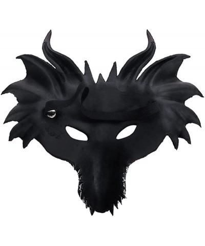 Halloween Carnival Party Black Buffalo Face Cosplay with Realistic Animal Mask $27.63 Kids' Dress-Up Accessories