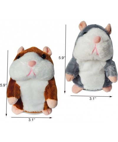 2 Pack Little Talking Hamster Toy Animal Talking Toys Repeats What You Say Mimicry Pet Talking Record for Boys and Girls $28....