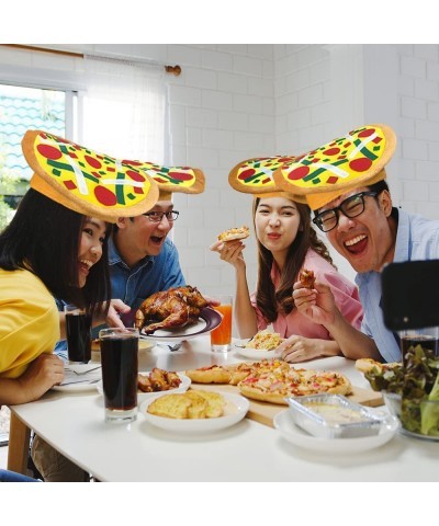 Funny Pizza Hat 1 PC Fun Halloween Costume Accessory Pizza Party Supplies Decorations One Size Fits Most Crazy Silly Hat with...