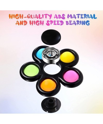 Effacera Fidget Spinners Toys 6 Pack Easter Egg Filler Party Favors for Kids Push Bubble Spinners Pop Bulk Fidget Packs Simpl...