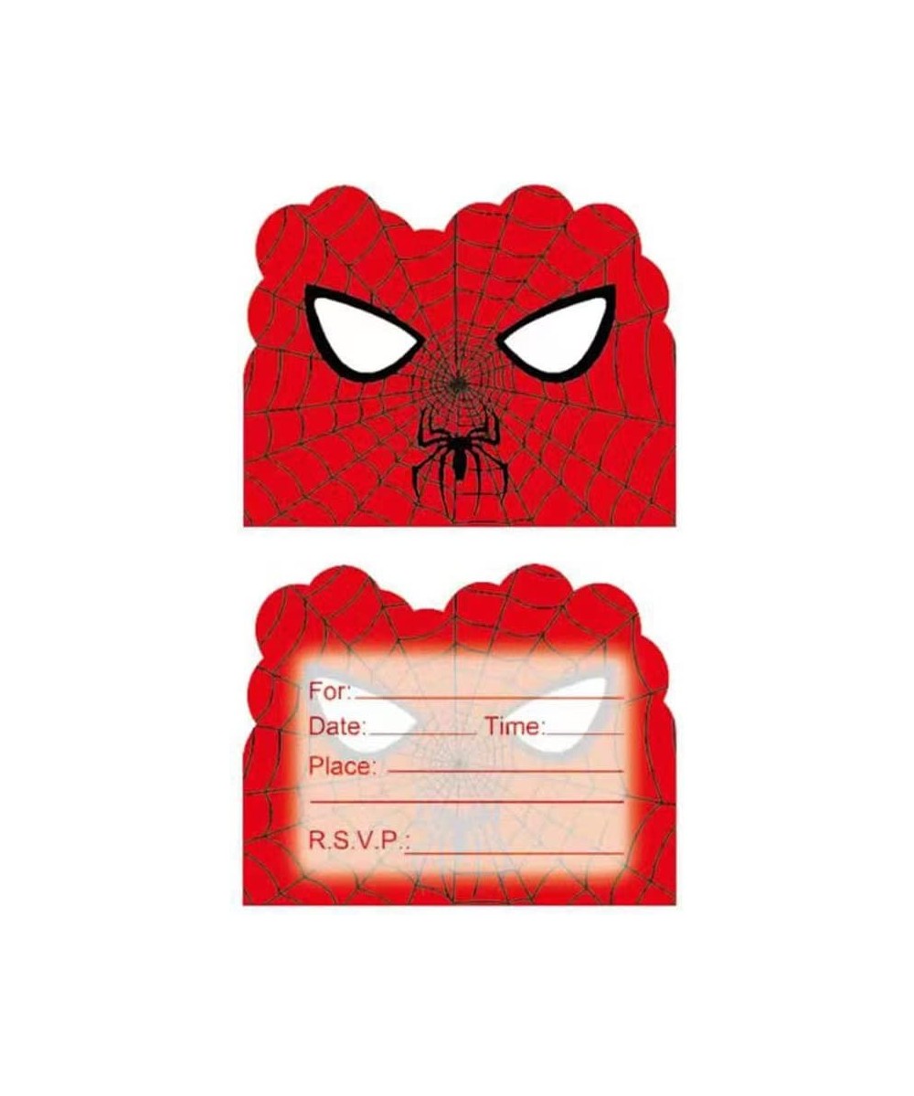 20 Pcs Spiderman Superhero Birthday Party Invitation Cards Superhero Spiderman no way home Birthday Party Invitation Cards fo...