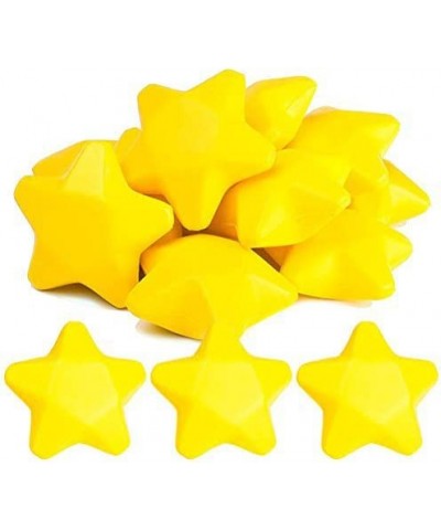 Stress Relief Balls 3 Inch 20Pcs Star Stress Ball Stress Squeeze Neon Yellow Stars Mini Foam Balls for School Carnival Reward...