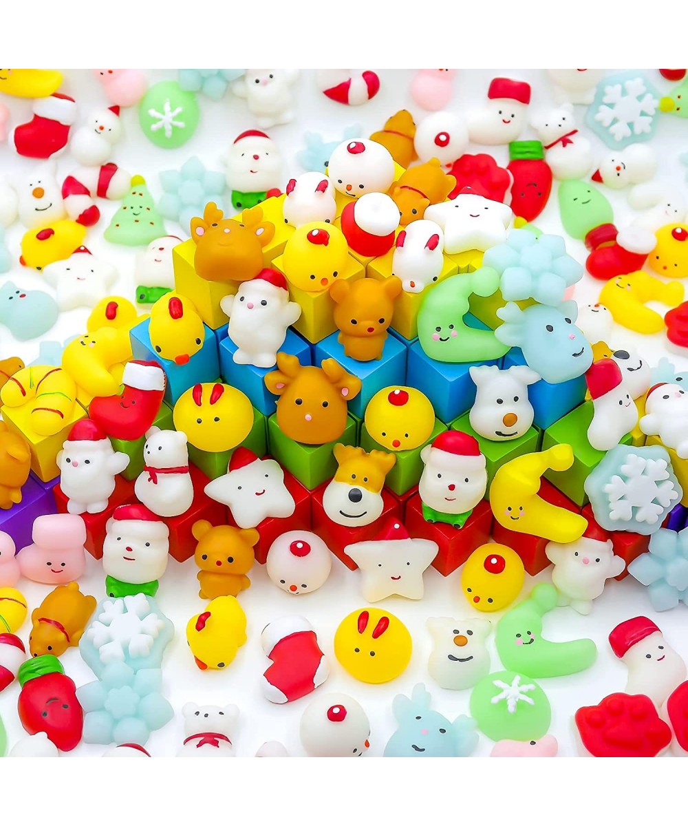 100 Pcs Squishies Kawaii Mochi Squishy Toys for Kids Party Favors Christmas Goodie Bag Stuffers Mini Sensory Stress Reliever ...