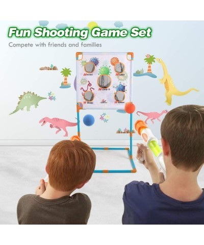 Shooting Game Toy for Kids Boys - 2pk Foam Ball Popper Air Guns & Shooting Target & 48 Foam Balls Compatible with Toy Guns Id...