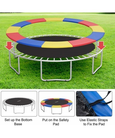 8Ft 10Ft 12Ft 14Ft 15Ft 16Ft Trampoline Pad Tear-Resistant Edge Cover Springs Protection Pad All Weather Replacement Trampoli...