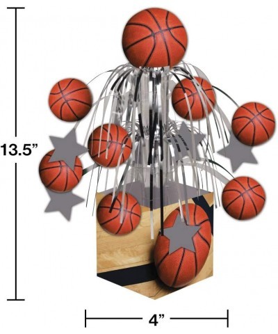 Sports Fanatic Basketball Centerpiece with Mini Cascade and Base Orange $12.72 Kids' Party Centerpieces