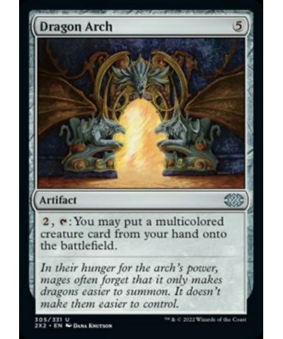 Magic: the Gathering - Dragon Arch (305) - Double Masters 2022 $11.99 Trading Cards & Accessories