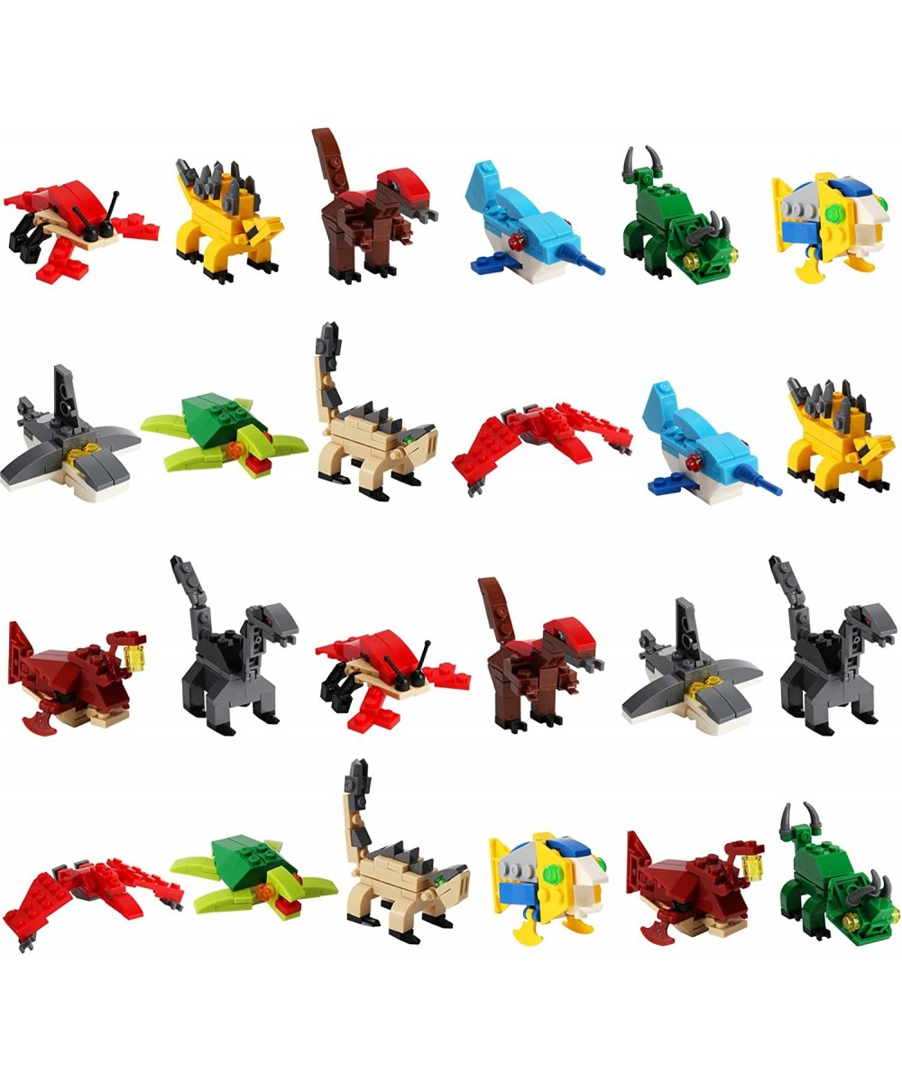 24 Mini Animal Building Blocks Toy Set in Blind Bags Animals Figures Stem Toys Party Supplies Gifts Party Favor for Kids Good...