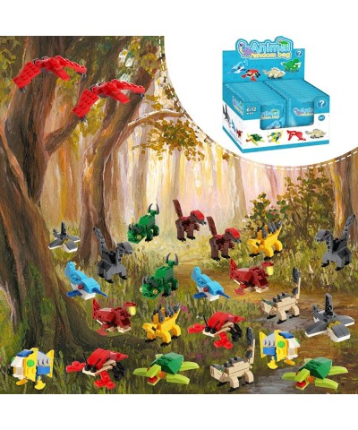 24 Mini Animal Building Blocks Toy Set in Blind Bags Animals Figures Stem Toys Party Supplies Gifts Party Favor for Kids Good...