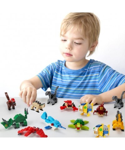 24 Mini Animal Building Blocks Toy Set in Blind Bags Animals Figures Stem Toys Party Supplies Gifts Party Favor for Kids Good...