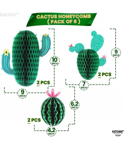 Cactus Centerpieces for Cactus Party Decorations - Pack of 6 | Cactus Centerpieces for Tables Fiesta Party Decorations | Hang...