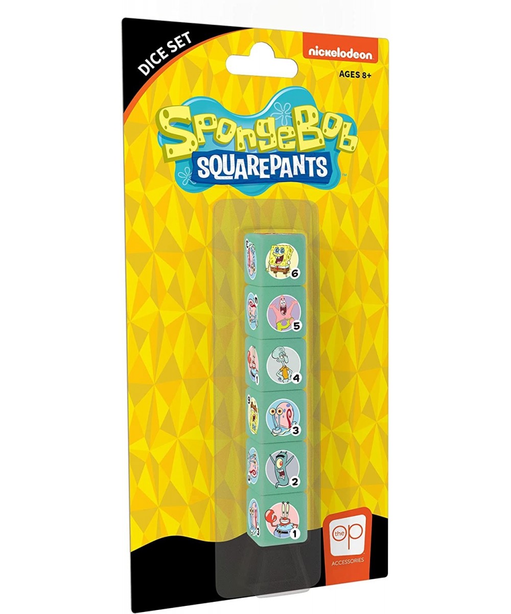 Spongebob Squarepants Dice Set | Collectible d6 Dice Featuring Characters & References - Spongebob Patrick Star Squidward Ten...