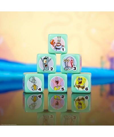 Spongebob Squarepants Dice Set | Collectible d6 Dice Featuring Characters & References - Spongebob Patrick Star Squidward Ten...