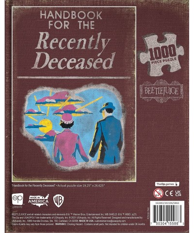 Beetlejuice Handbook for The Recently Deceased 1000 Piece Jigsaw Puzzle | Collectible Puzzle Featuring Fictional Book from Ti...