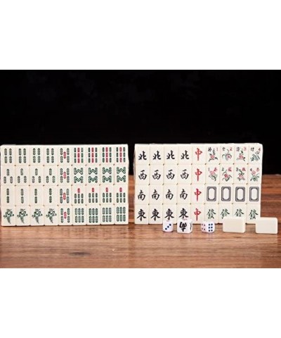 Portable Mini Chinese Mahjong Game Travel Set 144 + 2 Spares Ivory-Color Tiles $45.71 Domino & Tile Games