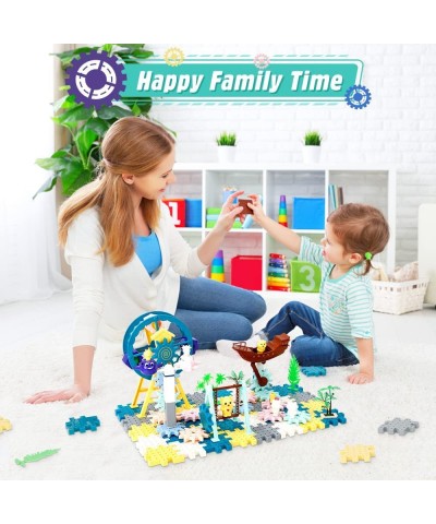 DIY Gear Building Blocks Toys Interlocking Learning Blocks Motorized Spinning Gears STEM Educational Construction Toys for Bo...