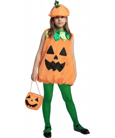 Halloween Child Girl Pumpkin Dress Costume Set Cute Pumpkin Kids costume for Trick-or-Treating $28.61 Kids' Costumes