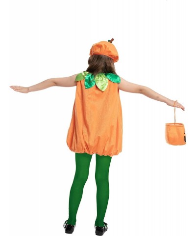 Halloween Child Girl Pumpkin Dress Costume Set Cute Pumpkin Kids costume for Trick-or-Treating $28.61 Kids' Costumes