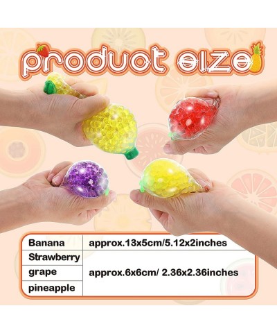 4Pcs Fruit Stress Ball Bead Filled Balls Fidget Toy Squishy Fruit Sensory Stress Balls Cute Stress Toy Fidget Finger Toy Anxi...