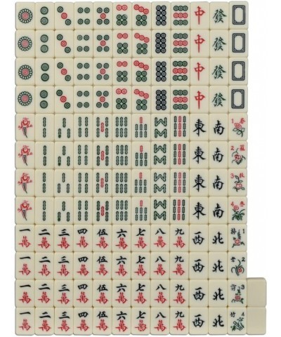 Portable Mini Chinese Mahjong Game Travel Set 144 + 2 Spares Ivory-Color Tiles $45.71 Domino & Tile Games