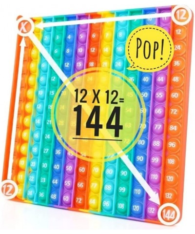 12x12 Multiplication Table Pop it-Times Table Math Manipulatives to Master Multiplication Numbers & Addition- Stress Relievin...