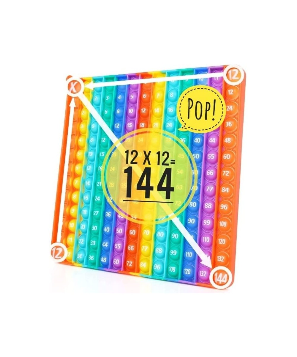 12x12 Multiplication Table Pop it-Times Table Math Manipulatives to Master Multiplication Numbers & Addition- Stress Relievin...