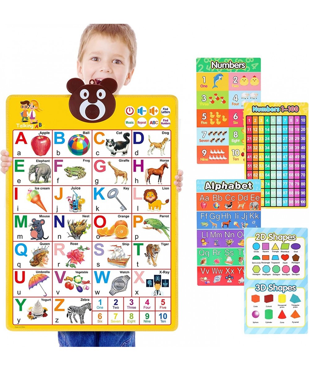 ABC Learning for Toddlers Preschool Educational Learning Toys Electronic Talking Letters & Numbers & Music with 8 Learning Ca...