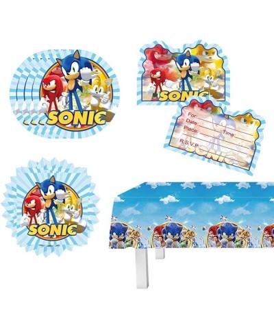 Hedgehog Birthday Party Supplies Set 61 Pieces 20 Tissues + 20 Plates + 20 Invitation Cards + 1 Tablecloth $22.79 Kids' Party...