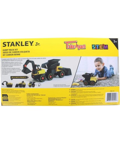 Red Toolbox Stanley Jr - Take a Part Dump Truck Yellow Black $45.88 Kids' Play Trucks