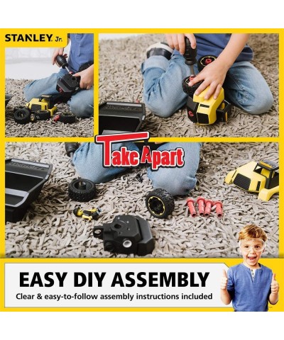 Red Toolbox Stanley Jr - Take a Part Dump Truck Yellow Black $45.88 Kids' Play Trucks