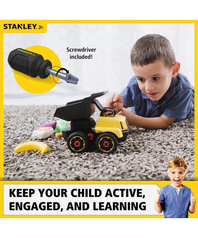 Red Toolbox Stanley Jr - Take a Part Dump Truck Yellow Black $45.88 Kids' Play Trucks