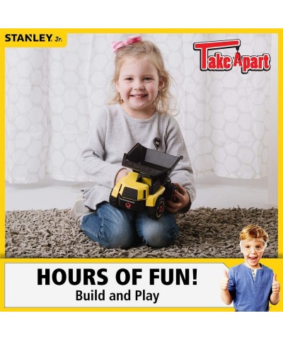 Red Toolbox Stanley Jr - Take a Part Dump Truck Yellow Black $45.88 Kids' Play Trucks