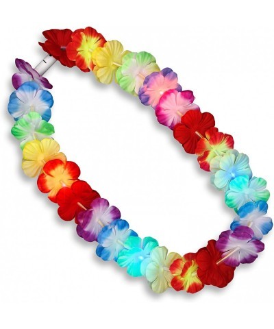 Light Up Rainbow Flower Hawaiian Lei with LED Lights $20.62 Kids' Dress-Up Accessories