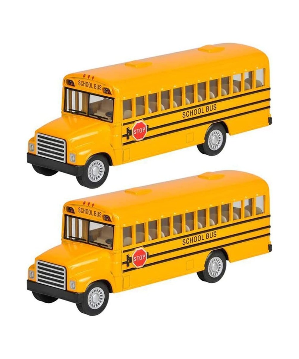 5 Inch Die Cast School Bus with Pull-Back Action 2 Per Order $24.91 Kids' Play Buses