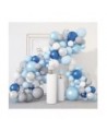 129Pcs Pastel Blue Balloons Arch Garland Kit 12"10"5" Blue Silver Gray Balloons Confetti Latex Balloons for Wedding Bridal Sh...