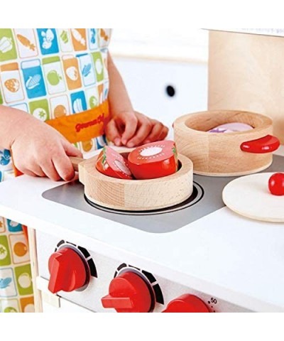 Hape Cook & Serve Set | 13 Piece Wooden Pretend Play Cooking Set with Accessories $38.15 Toy Kitchen Products