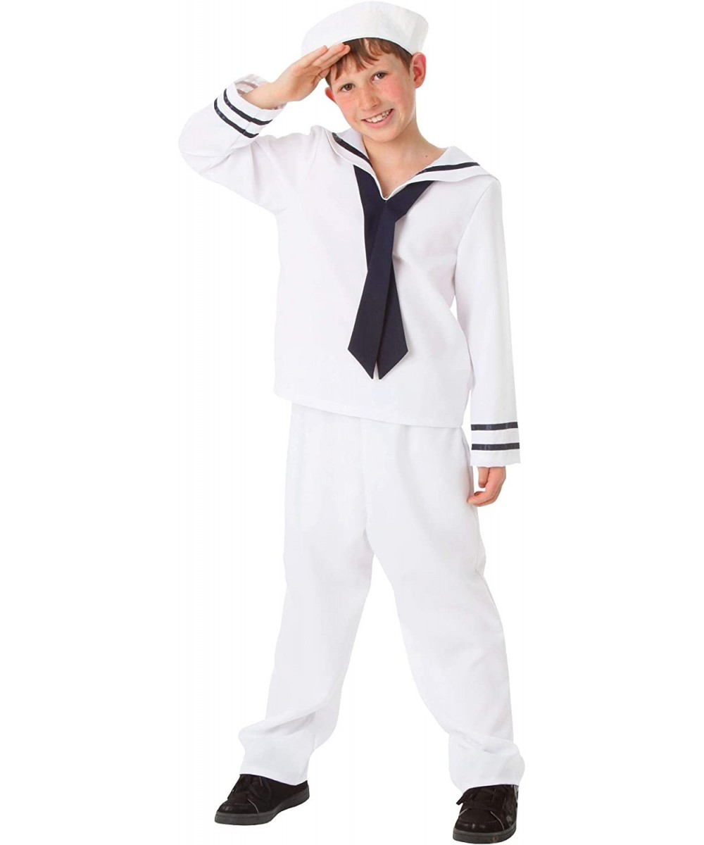 White Sailor Costume for Kids Boy's Sailor Uniform Costume $45.18 Kids' Costumes