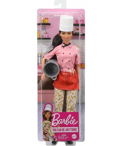 Pasta Chef Brunette Doll (12-in) with Colorful Chef Top Macaroni Print Pants Chef Hat Pasta Pot & Pasta Cutter Accessories Gr...