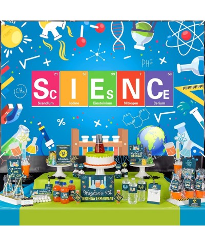 Science Party Banner Decorations Mad Sciencist Theme Birthday Party Banner Backdrop for Boy Girl Kid Decorations Laboratory P...